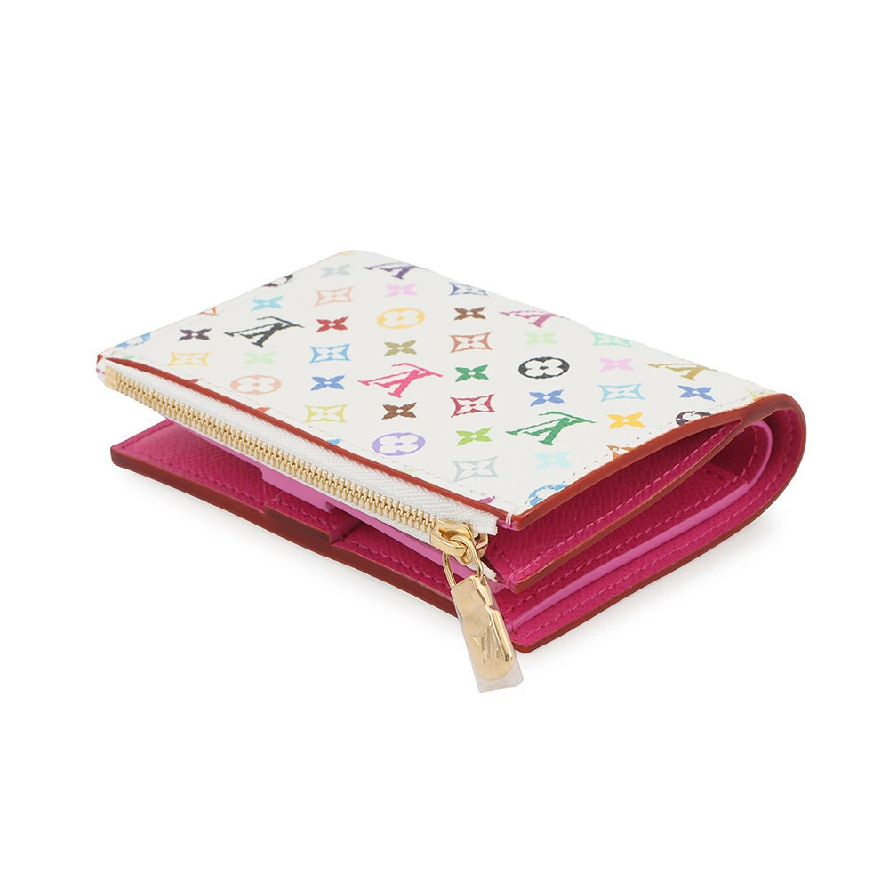 Louis Vuitton Wallet Multicolor fold Monogram LV Portefeuille Bi TM Lisa White